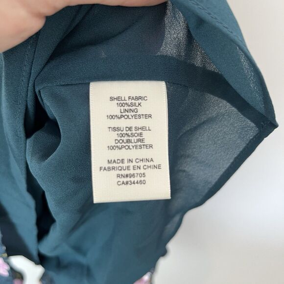 Rebecca Taylor Emilia Silk Pink Floral Mini Dress sz 4 *missing Belt 180 - Picture 3 of 8